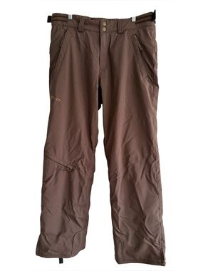 Descente DNA Men's Ski Pants 36 Brown Waterproof Insulated Snowboard Winter